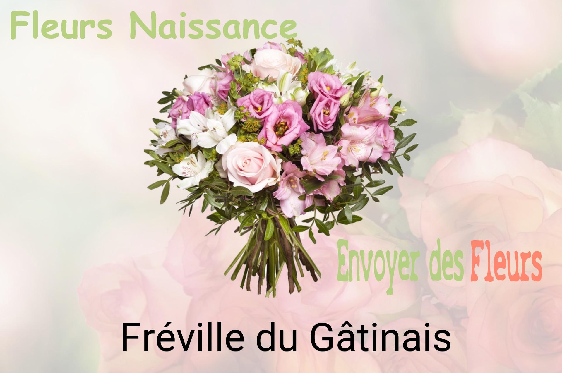 Bouquet de fleurs de naissance livré à Fréville-du-Gâtinais